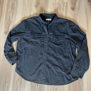 Madewell Washed Black Denim Shirt